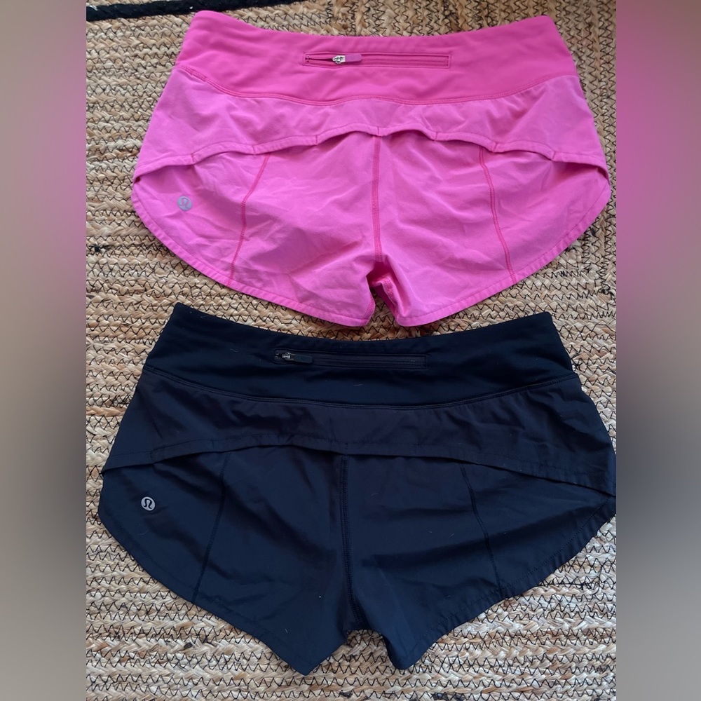 SOLD ⛔️⛔️⛔️lululemon athletica Pink and Black Athletic Shorts